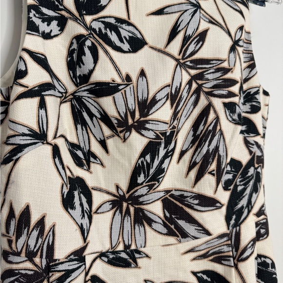 J.Crew Printed Textured Cotton Floral Sheath Sleeveless Dress Workwear Size 4 - Picture 7 of 7